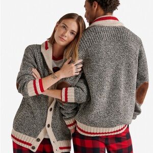 Roots Classic Cabin Gray Knit Cardigan